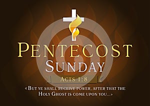 Pentecost sunday card photo