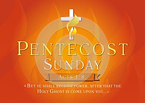 Pentecost sunday card photo
