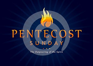 Pentecost Sunday fire banner