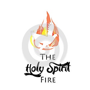 Pentecost Sunday Special card design for print photo