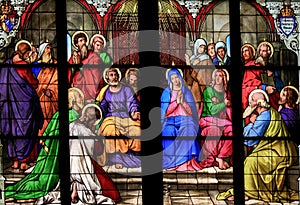 Pentecost window in Cologne Cathedral