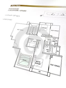 Penthouse floor plans photo