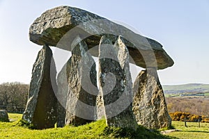 Pentre Ifan prehistoric megalithic stone burial chamber
