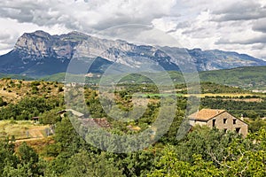 Penya Montanyesa in the Aragonese Pyrenees, Spain. photo