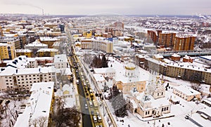 Penza city. Holy Trinity Convent. View from above