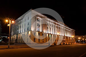 Penza region government house night view