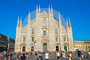 Peopel at Milan Cathedral, Italy