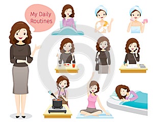 The Daily Routines Of Woman