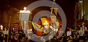 People against corruption Timisoara Romania