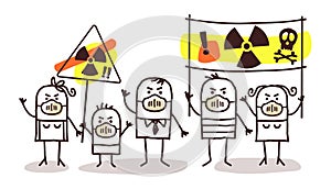 People against nuclear energy