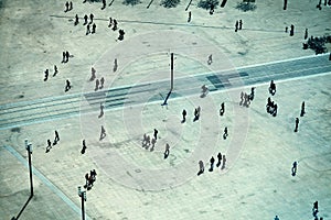 People in Alexanderplatz photo