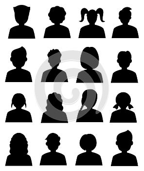 People avatar icons set