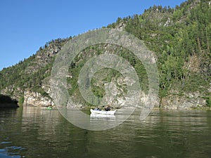 People are awesome - kayak trip down the river in wilderness