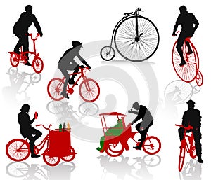 People on bike