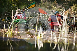 People boating on river