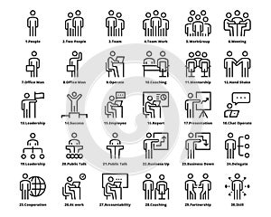 People Business Icons Work Group Team Vector ,Team,Business,Human