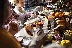 People are celebrating Thanksgiving day