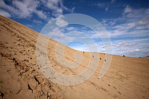 Lidé poušť duny 