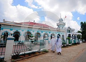 People coming to the Chaudok Mosque in Mekong Delta, Vietnam