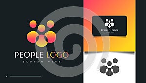 People, Community, Family, Network, Creative Hub, Group, Social Connection Logo