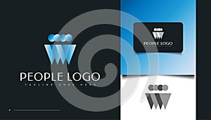 People, Community, Family, Network, Creative Hub, Group, Social Connection Logo or Icon for Business Identity