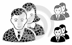 People Composition Icon of Rough Items