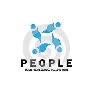 people comunity icon vector illustration template design logo