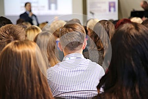 People at the conference hall