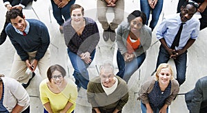 People Conference Seminar Convention Smiling Audience Concept