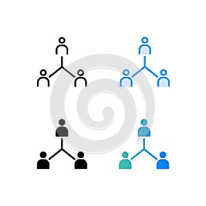 people connection icon vector