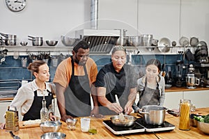 People in Cooking Workshop