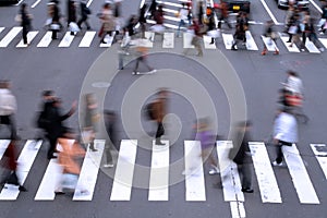 People crossing the street