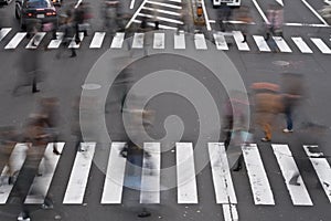 People crossing the street