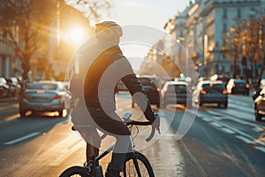 People cycle to work to save energy.