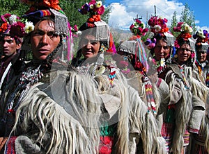 People from Dah & Hanu at Ladakh festival