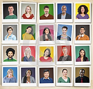 People Diversity Faces Human Face Portrait Community Concept