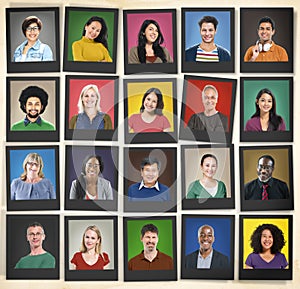 People Diversity Faces Human Face Portrait Community Concept