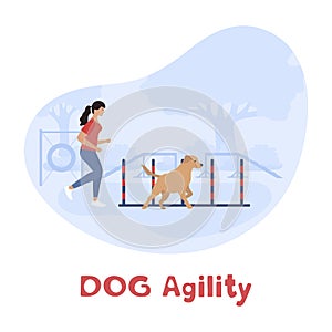 People Dog Training Center Course Agility Sport
