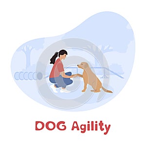 People Dog Training Center Course Agility Sport