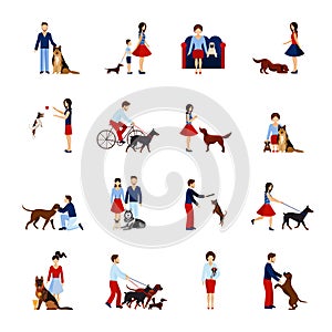 People With Dogs Set