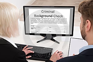 People Doing Criminal Background Check