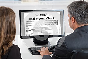 People Doing Criminal Background Check