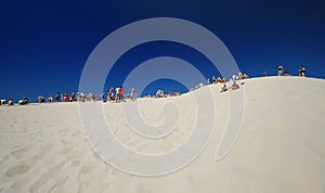 People on dune