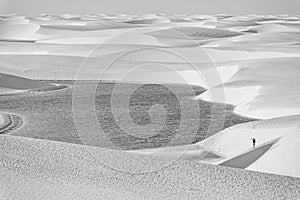 People on the dunes - LenÃ§ois Maranhenses, MaranhÃ£o, Brazil.