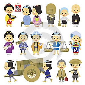 People of Edo period Japan 03 various occupations