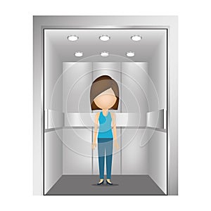 People in elevator design