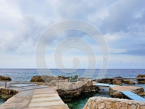 People enjoy the cruise ship monarch travelling to aruba, bonaire, curacao, panama and cartagena