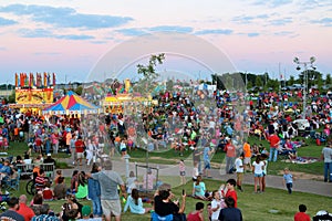 People Enjoy The Fourth of July at The Discovery Park of America, Union City Tennessee