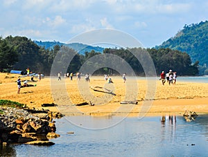 People enjoy on Naiyang beach