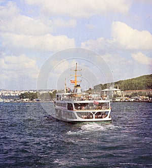 People enjoying Bosphorus tour ,Bosphorus Cruise Day Trips (Istanbul, Turkey),Grunge